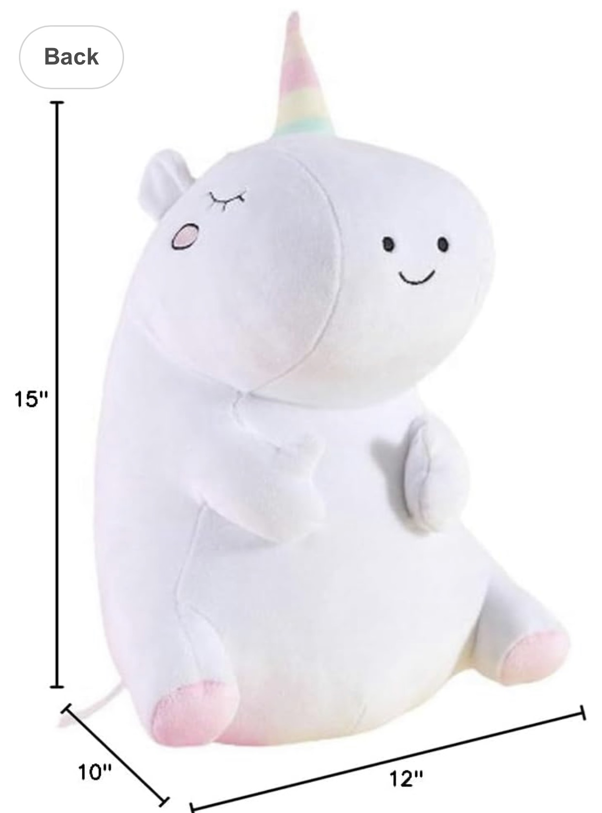 Adorable Glow-In-The-Dark Unicorn Plush Toy