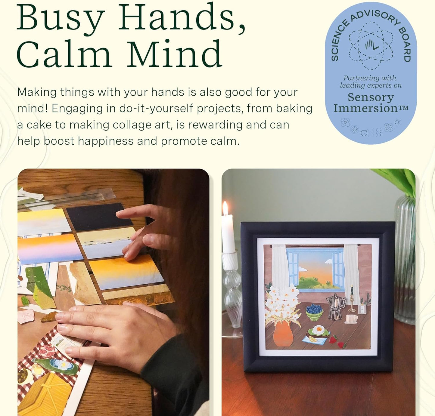 Lifelines FlowCrafts, Collage Art Kit - Miniature Framed