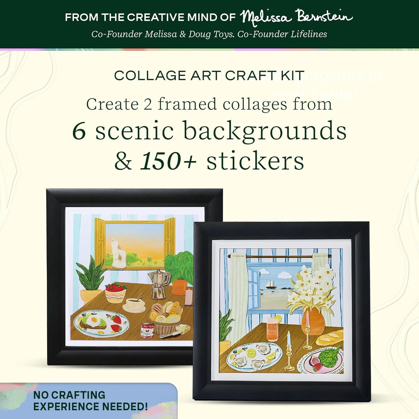 Lifelines FlowCrafts, Collage Art Kit - Miniature Framed