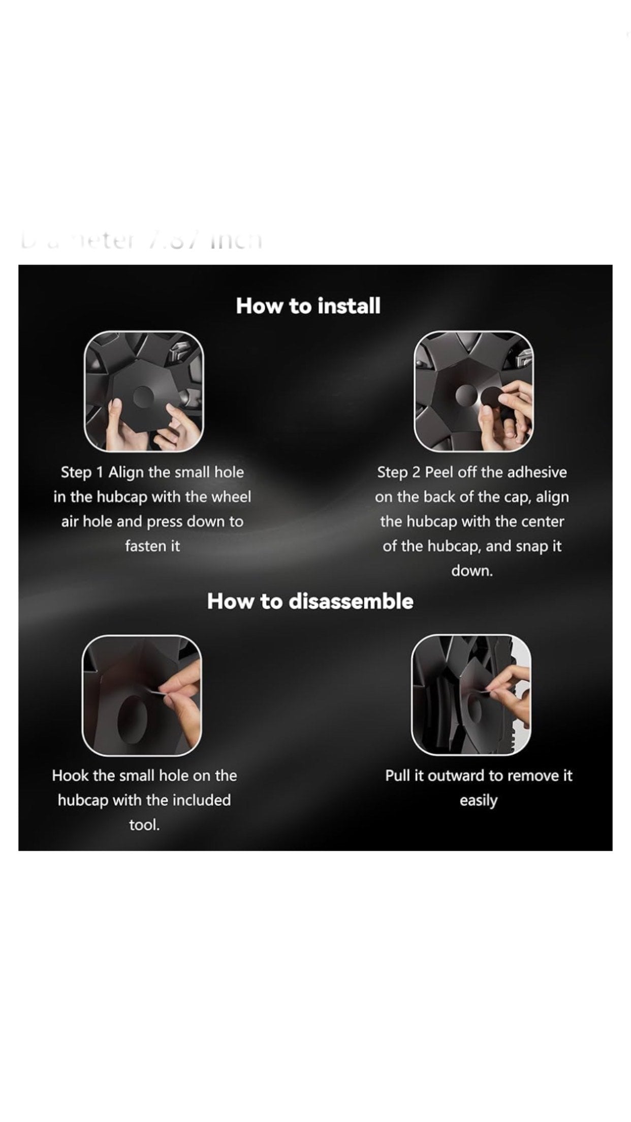 Tesla cyber-truck center hub covers