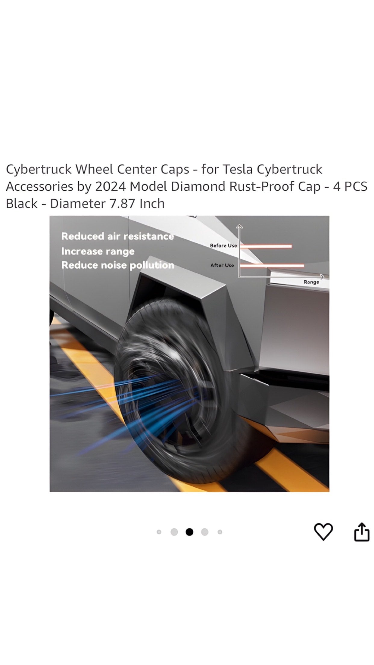 Tesla cyber-truck center hub covers