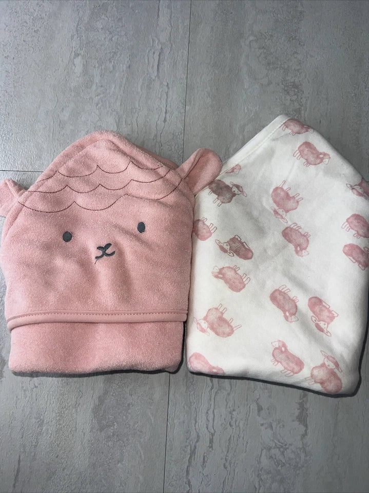 Baby 2-Pack Hooded Towels - Pink