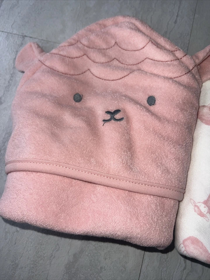 Baby 2-Pack Hooded Towels - Pink