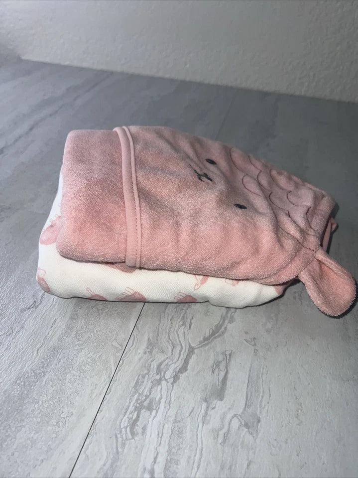 Baby 2-Pack Hooded Towels - Pink