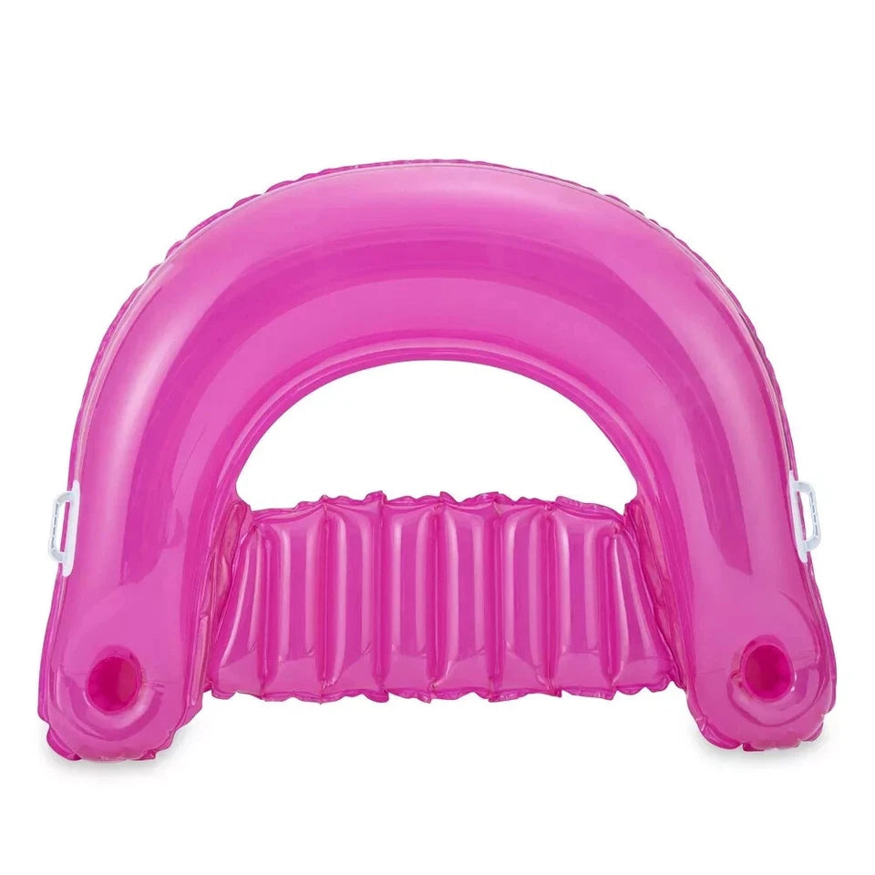 Sun Squad 4 Ft Long Pink Inflatable Lounge Chair New | Free Ship!