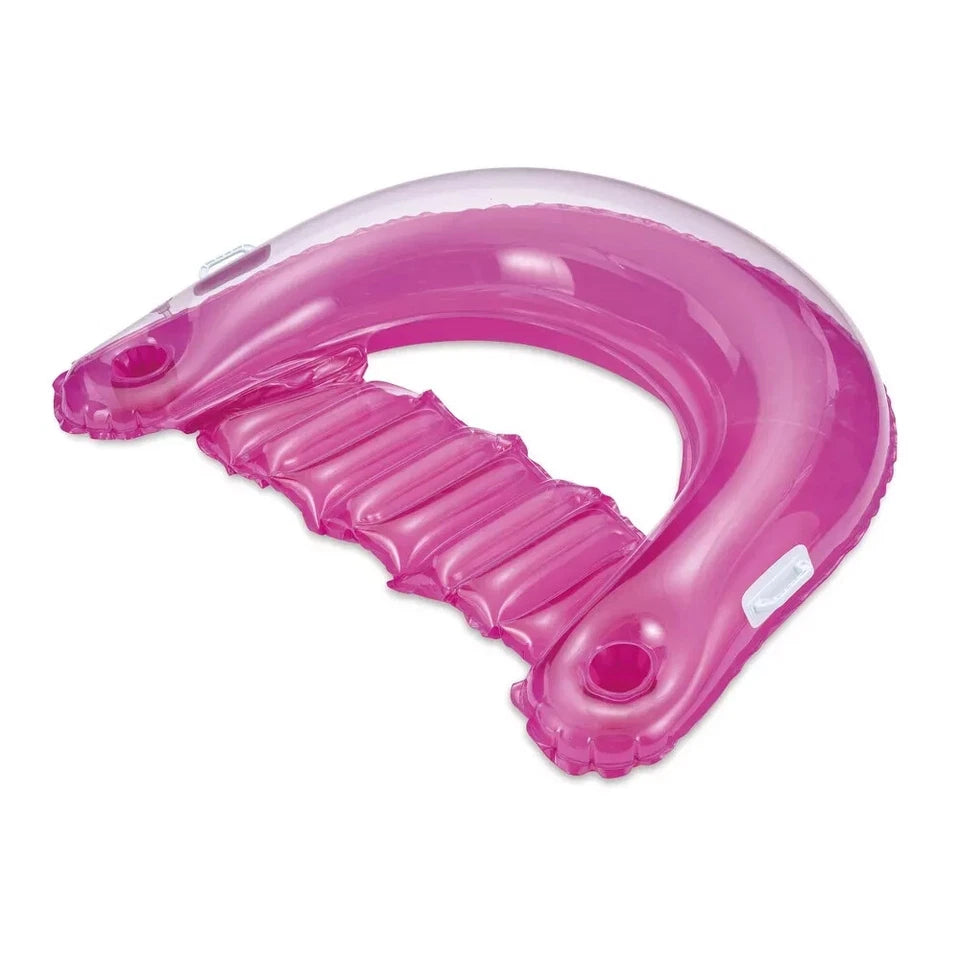 Sun Squad 4 Ft Long Pink Inflatable Lounge Chair New | Free Ship!