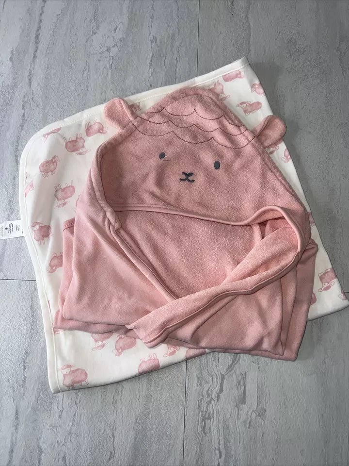 Baby 2-Pack Hooded Towels - Pink