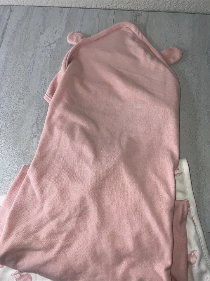 Baby 2-Pack Hooded Towels - Pink